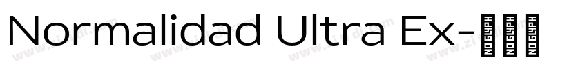 Normalidad Ultra Ex字体转换
